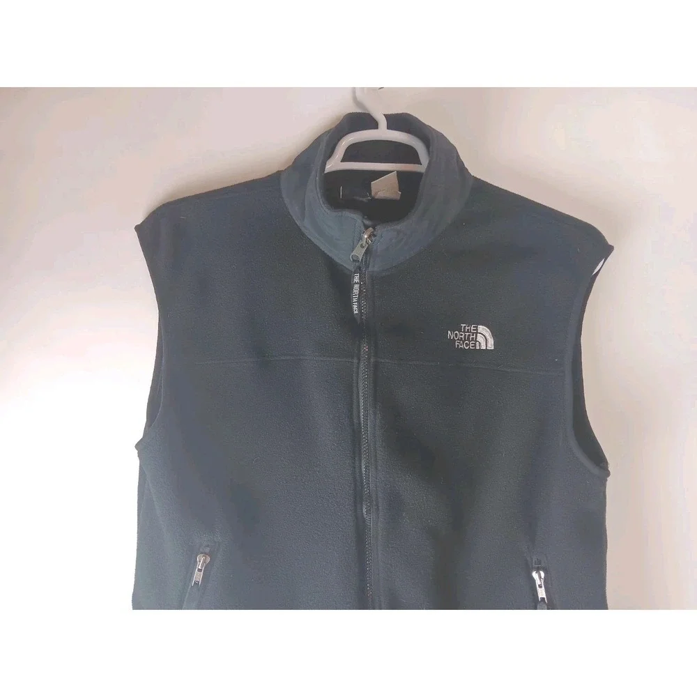 The North Face Men's Black Fleece Vest Zipper Pocket size Large